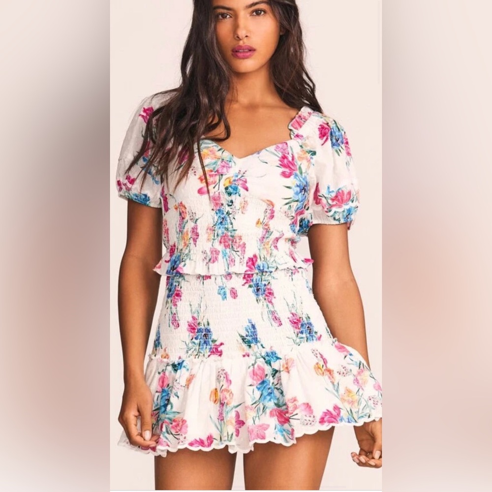 Loveshackfancy Jarrah Dress in Vivid Multi